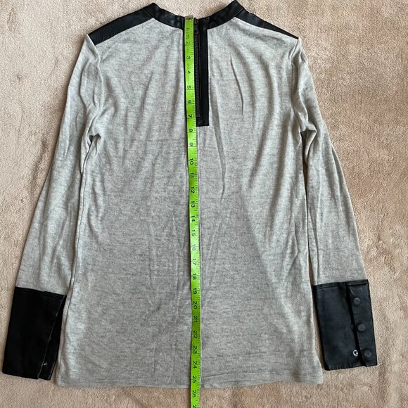 Helmut Lang Wool and Leather Sweater - Picture 8 of 11